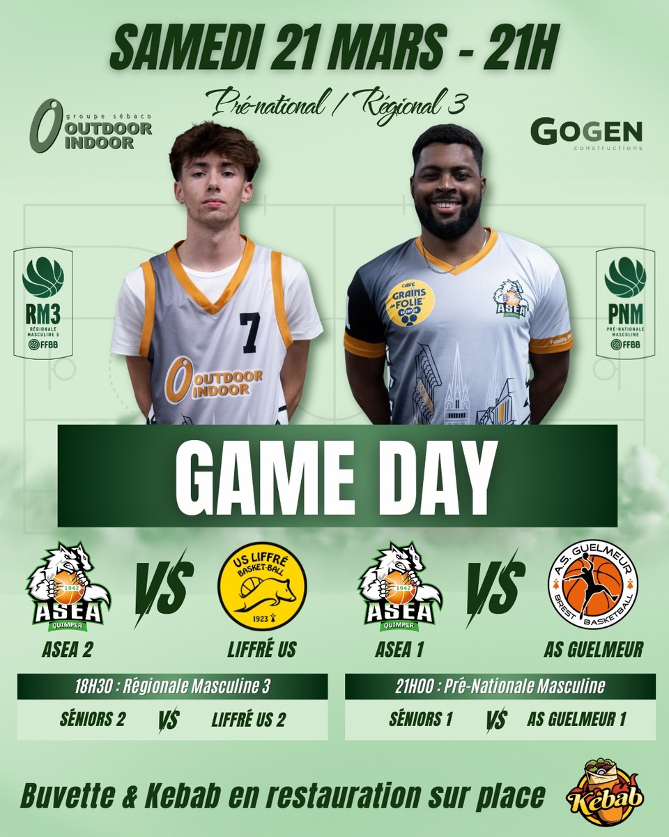 GRANDE SOIREE BASKET SAMEDI SOIR et KEBAB FRITES