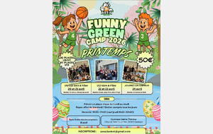 FUNNY GREEN CAMP 2026 PÂQUES INSCRIPTIONS