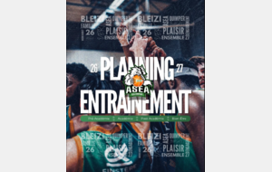 PLANNING RENTREE SAISON 2026-27