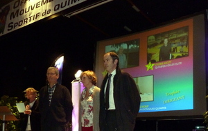 Michel Biger, nominé dans la catégorie Dirigeant lors de la remise des trophées sportifs Quimpérois.