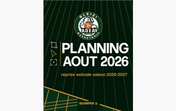 PLANNING DE REPRISE AOÛT SAISON 2026-27