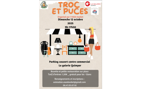 TROC &amp; PUCES de l'A.S.E.A  le 12 OCTOBRE