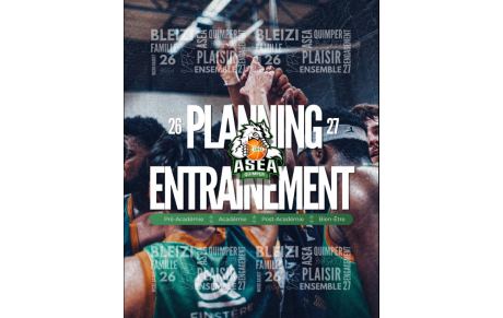 PLANNING RENTREE SAISON 2026-27