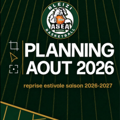 PLANNING DE REPRISE AOÛT SAISON 2026-27